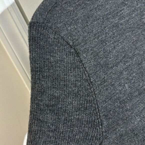 Theory Womens Gray Wool open front Cardigan Sweater size SP - Picture 5 of 9